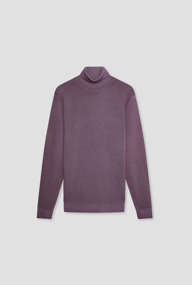 Garment dyed two-thread turtleneck ESSENTIAL - Ferrante | img vers.1300x/